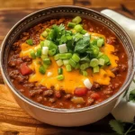 Crockpot Spicy Queso Beef Chili