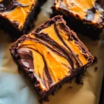 Halloween Cream Cheese Swirl Brownies