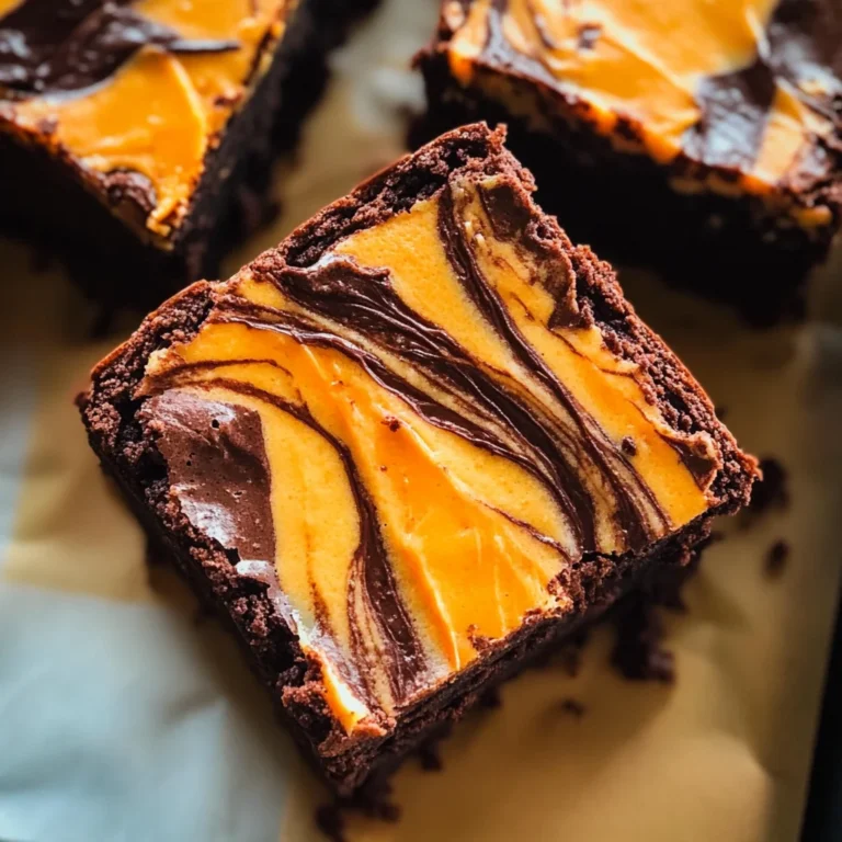 Halloween Cream Cheese Swirl Brownies