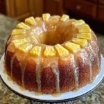 Pineapple Cream Cheese Pound Cake with Pineapple Glaze