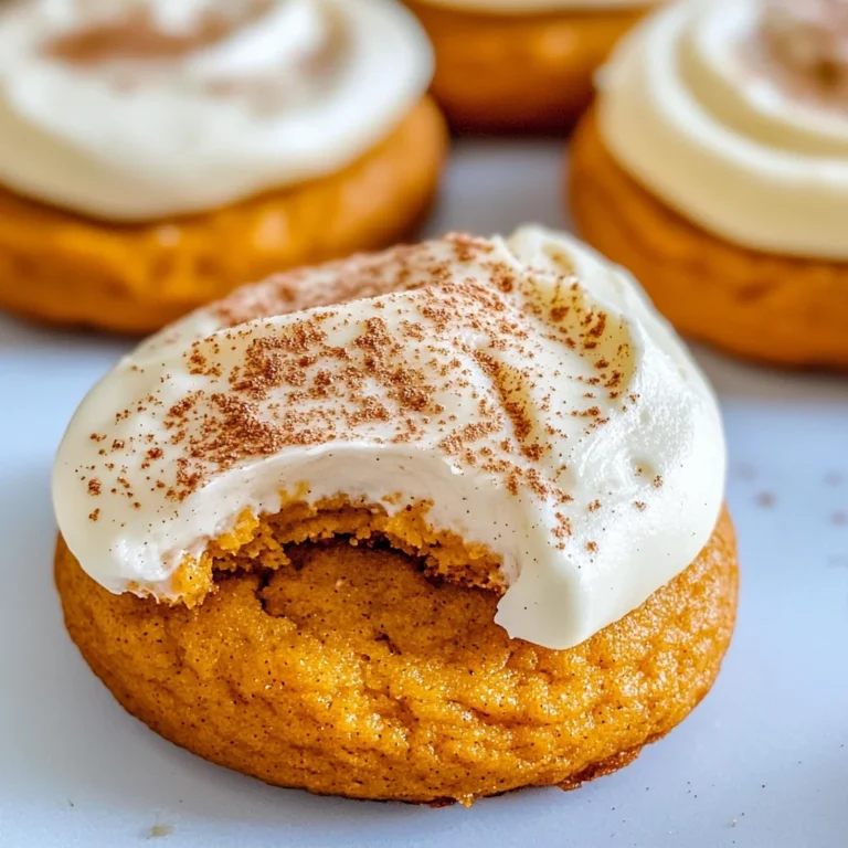 Pumpkin Cookies with Cream Cheese Frosting
