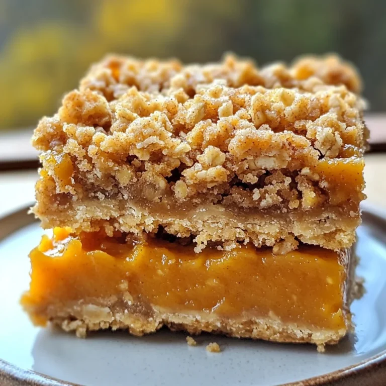 Pumpkin Pie Crumble Bars – Easy Fall Dessert Recipe