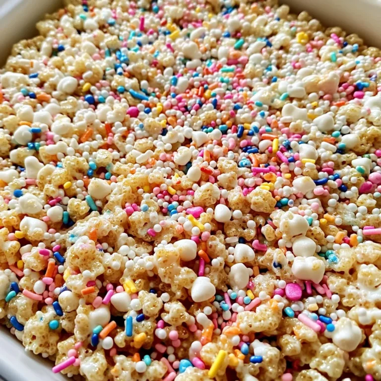 Cake Batter Rice Krispie Treats