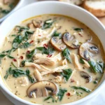 Comforting Rotisserie Chicken and Mushroom Soup