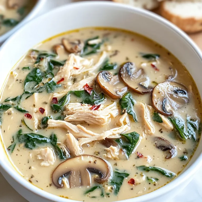 Comforting Rotisserie Chicken and Mushroom Soup