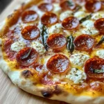 Hot Honey Pepperoni Ricotta Pizza : A Pizza Recipe
