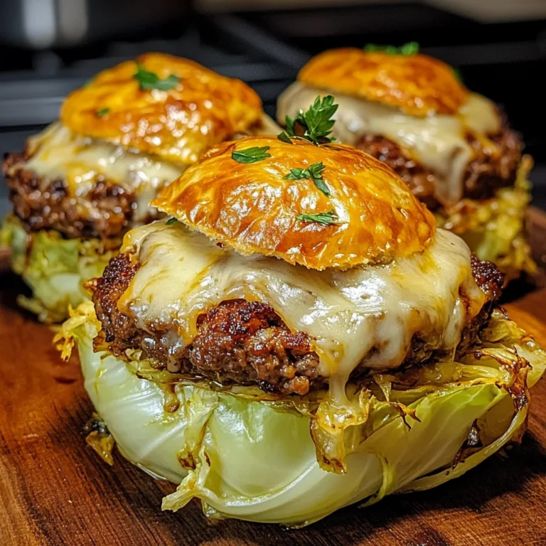 Oven-Baked Cabbage Burgers