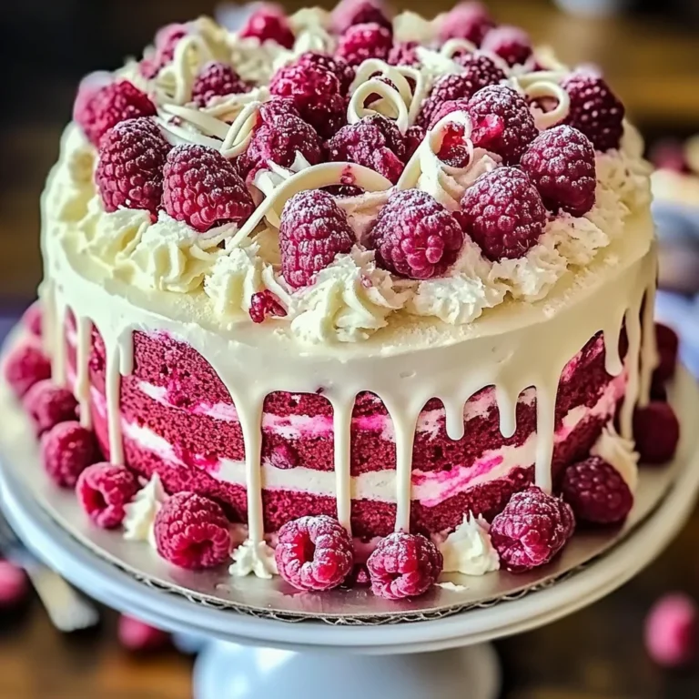 White Chocolate Raspberry Dream Cake : A Heavenly Dessert