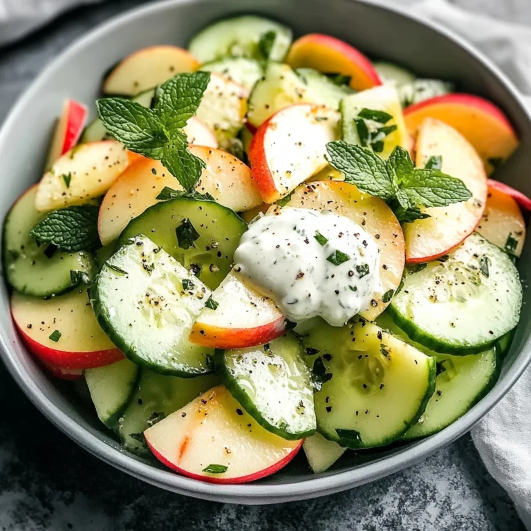 Apple Cucumber Salad With Creamy Yogurt Dressing Recipe