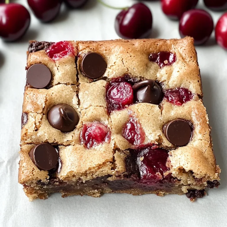 Cherry Chocolate Chip Blondies