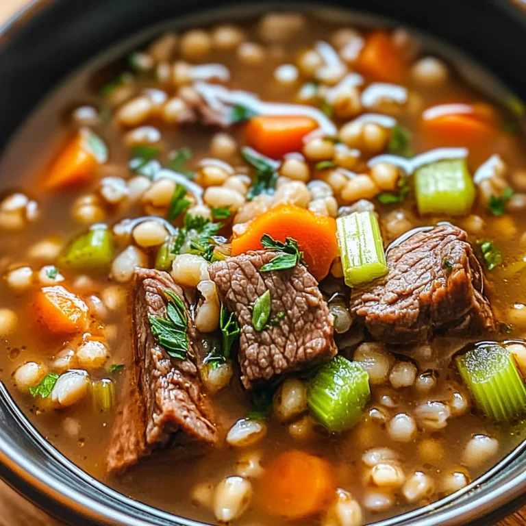 Cozy Beef and Barley Soup
