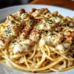 Easy Creamy Cajun Chicken Spaghetti with Garlic Mozzarella Sauce