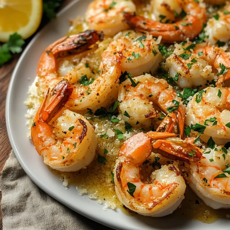 Garlic Parmesan Roasted Shrimp Recipe
