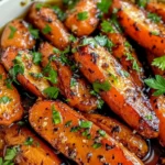 Honey Garlic Butter Roasted Carrots