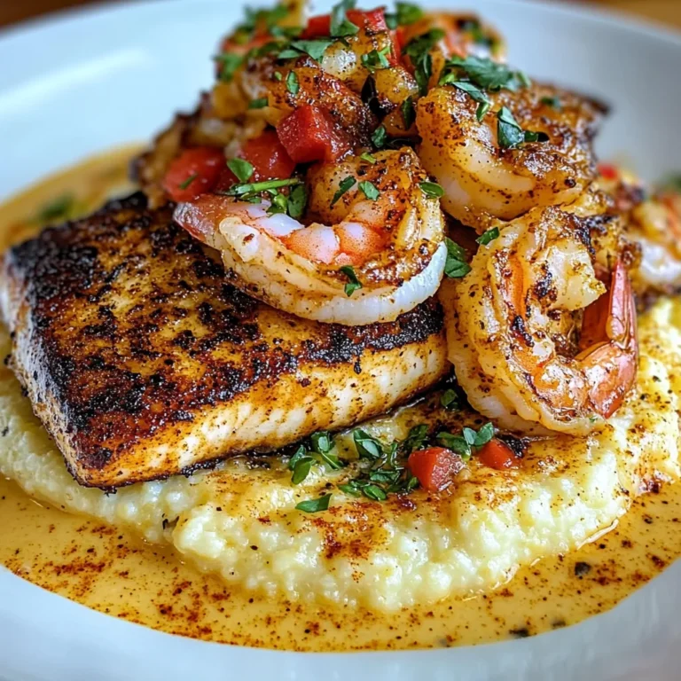 Red Snapper Shrimp Grits Cajun