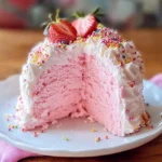 Beautiful Pink Angel Food Cake - Alrightwithme