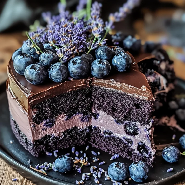 Blueberry Chocolate Lavender Dream Cake