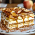 Caramel Apple Eclair Cake