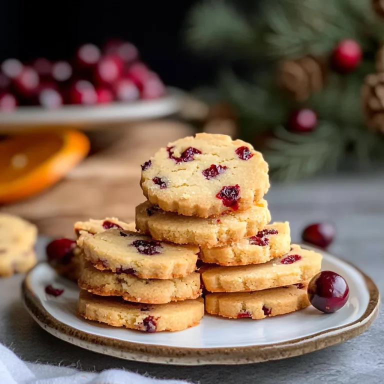 Cranberry Shortbread Cookies