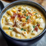 Creamy Chicken Macaroni Cheese Soup