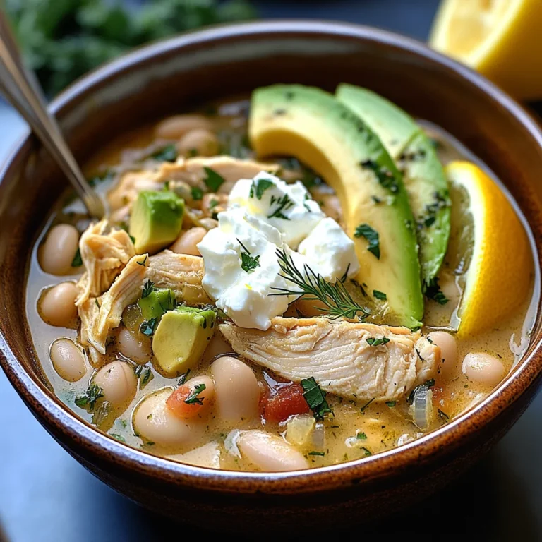 Crockpot Mediterranean White Chicken Chili