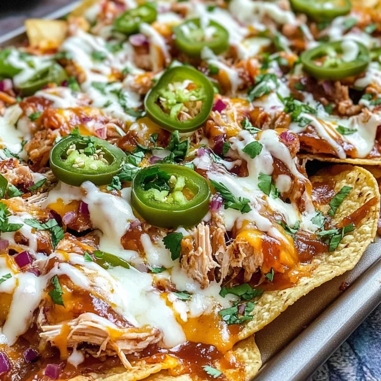 Easy Sheet Pan BBQ Chicken Nachos