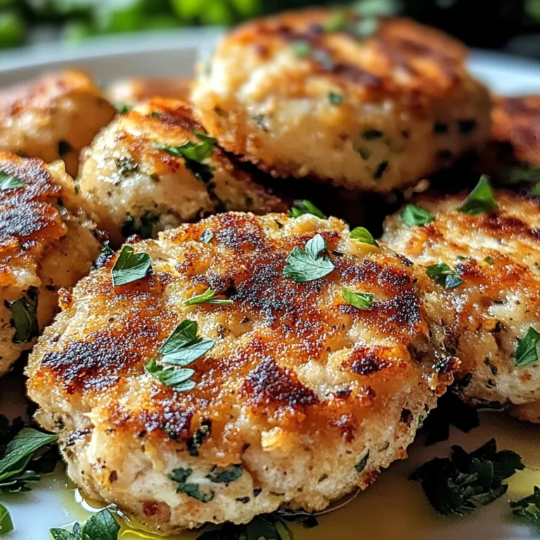 Mediterranean Chicken Patties