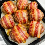 Mini Turkey Bacon Wrapped Meatloaf Recipe