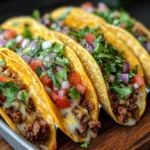 Oven-Baked Cheesy Tacos (Crispy & Loaded) You’ll Love!