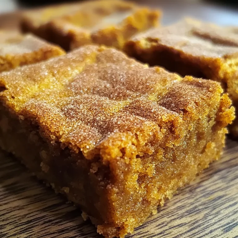 Pumpkin Snickerdoodle Blondies Recipe
