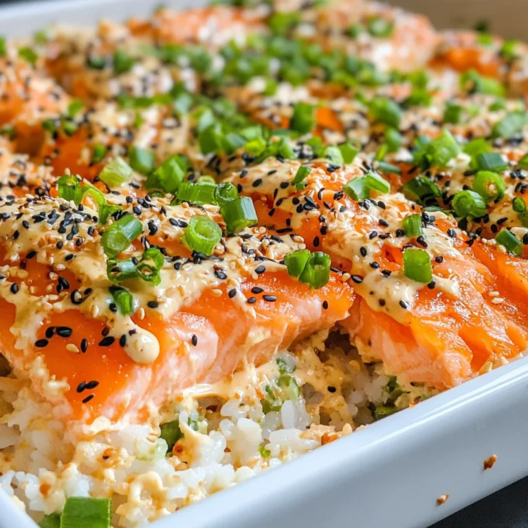 Salmon Sushi Bake