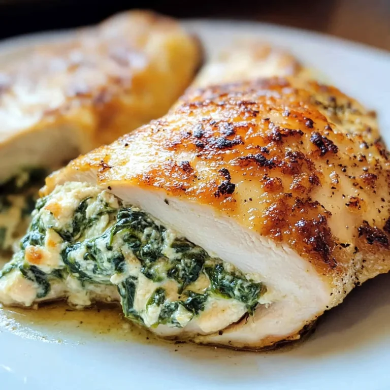 Spinach Stuffed Chicken Breasts