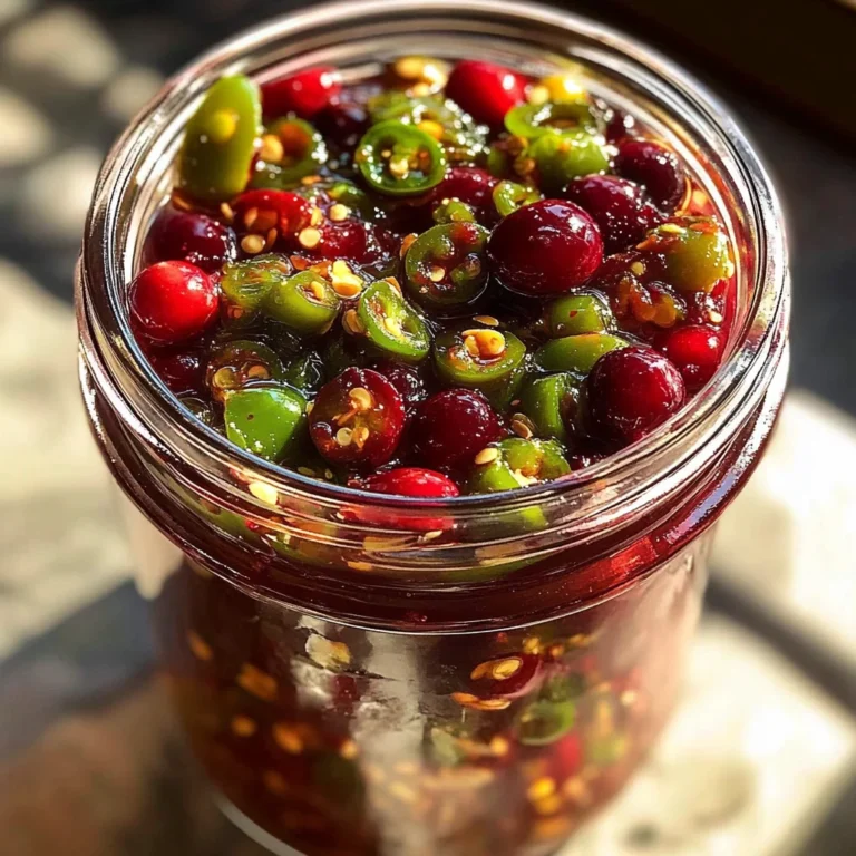 Sweet & Spicy Cranberry Jalapeño Cowboy Candy:1Amazing Treat
