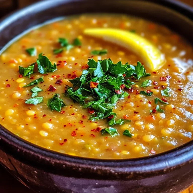 Turkish Lentil Soup Recipe