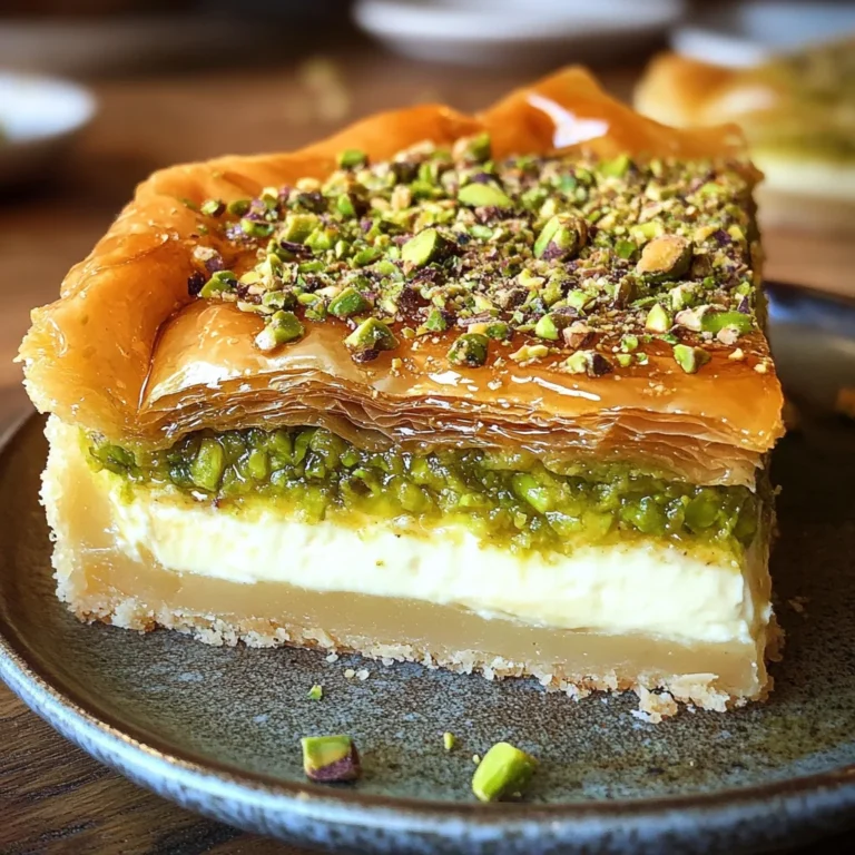 Baklava Pistachio Cheesecake