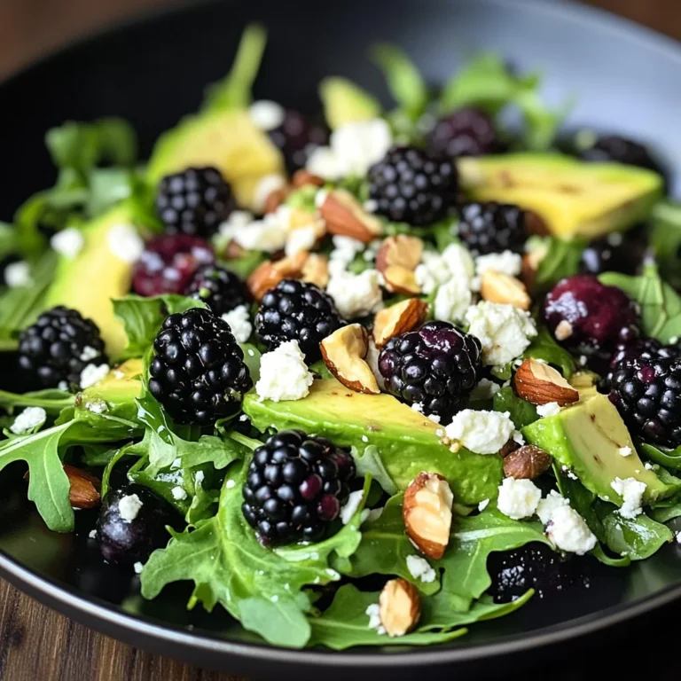Blackberry, Avocado, and Arugula Salad