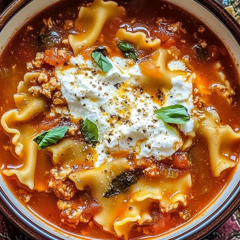Delicious & Hearty Lasagna Soup Recipe - Perfect for Fall Dinner!