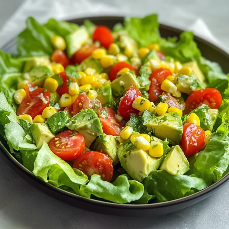 Avocado Salad with Lime Cilantro Dressing