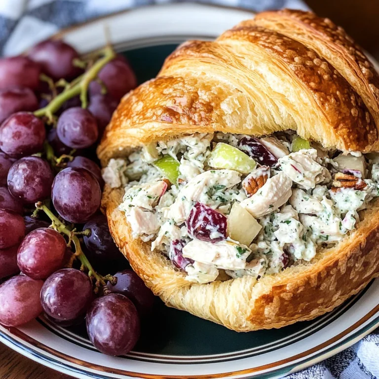 Croissant Chicken Salad Sandwiches