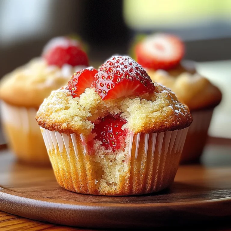 Delightful Fresh Strawberry Muffins