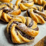 Easy Nutella puff pastry twists (3 ingredients)
