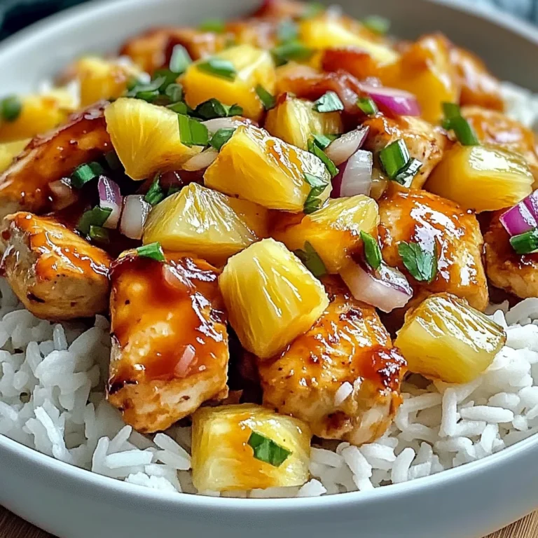 Easy Pineapple Chicken with Rice: A Flavorful Tropical Twist