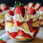 Easy Strawberry Shortcake Trifle