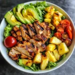 Grilled Pineapple Chicken Salad