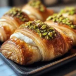 Irresistibly Flaky Pistachio Filled NYC Croissant Rolls