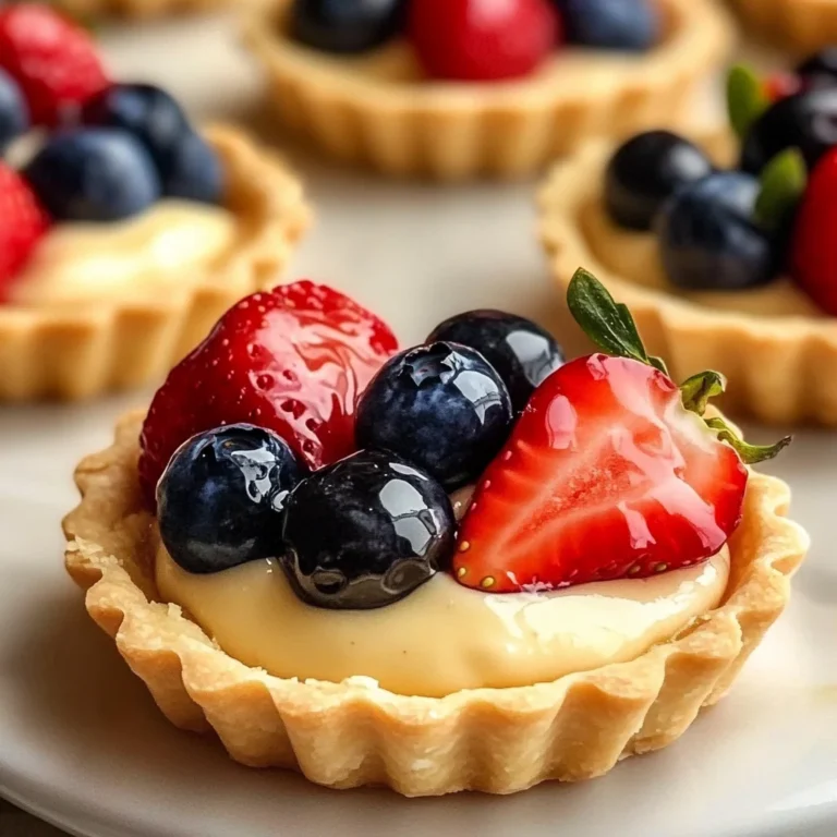 Mini Fruit Tarts With Pastry Cream