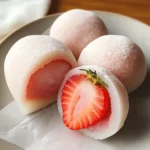 Mochi Strawberry (Chewy Strawberry-Filled Japanese Treat)