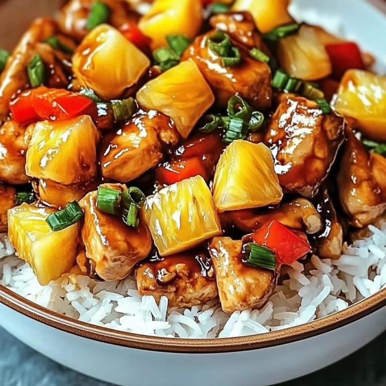 Pineapple Chicken and Rice: A Sweet and Savory Weeknight Favorite