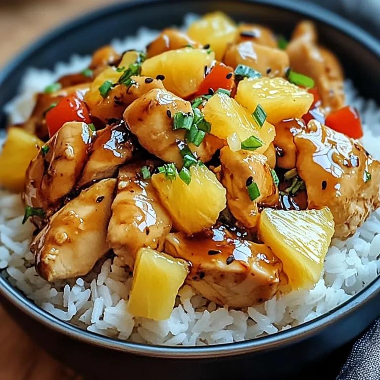 Pineapple Chicken and Rice: Quick Tropical Delight for Dinner