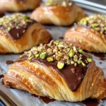Pistachio Chocolate Croissants - Nutty & Decadent